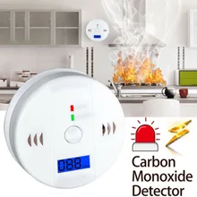 

LCD CO Sensor Work Alone Built In 85dB Siren Sound Carbon Monoxide Poisoning Home Security Voice Warn Alarm Gas Detector Kitchen