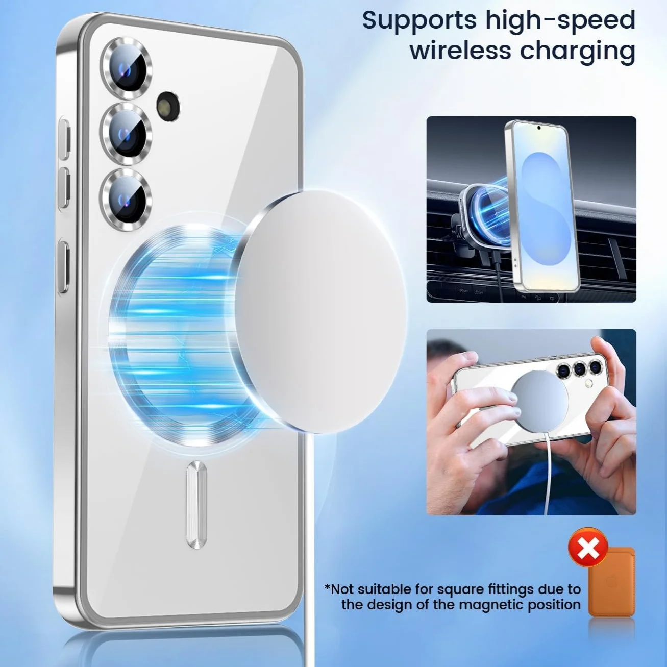 Magnetic Luxury Phone Case with Full Camera Lens Protector