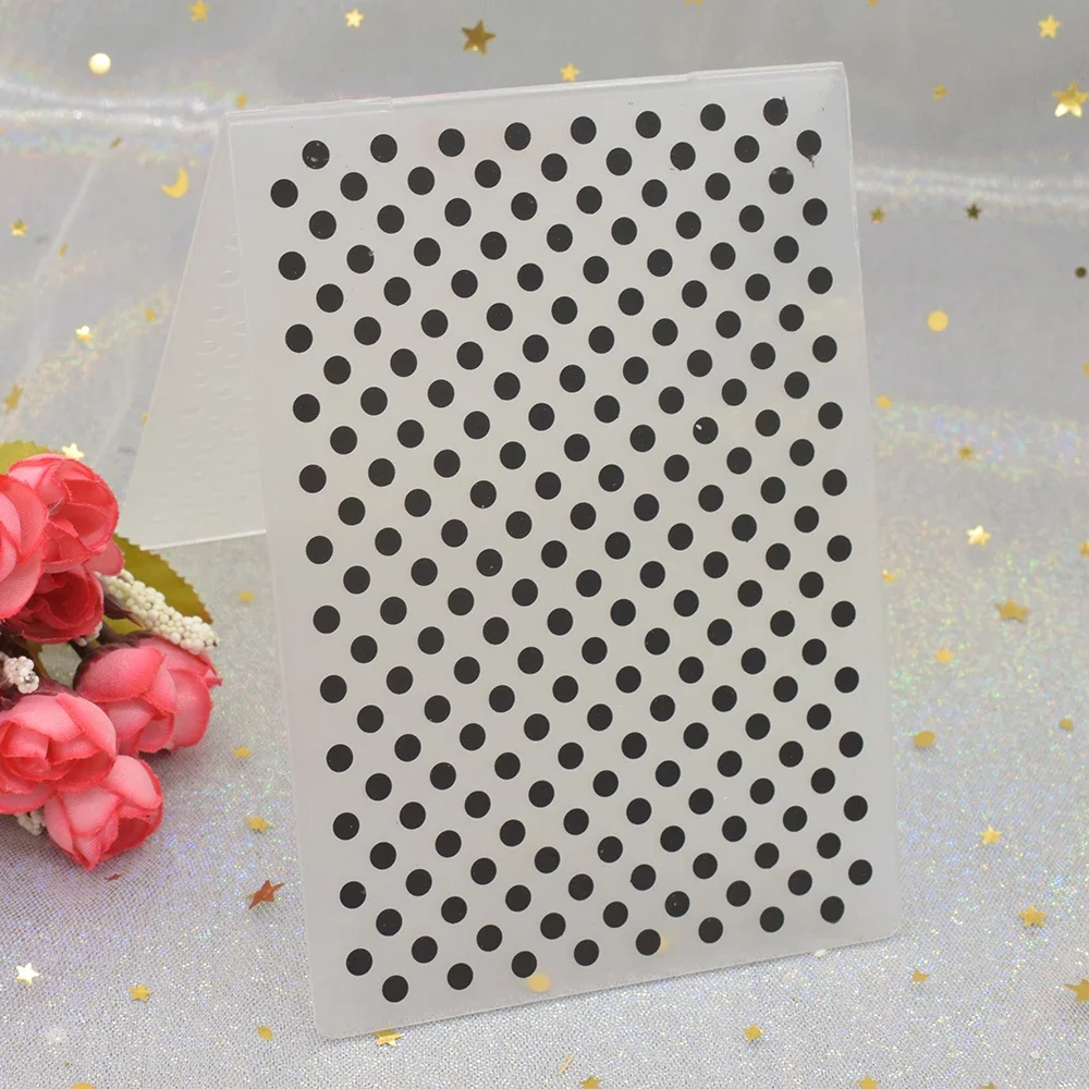 Dots Pattern 3D Embossing Folders DIY Scrapbooking Card Making Paper Craft Plastic Template Stencil plastic embossing folder embossing folder