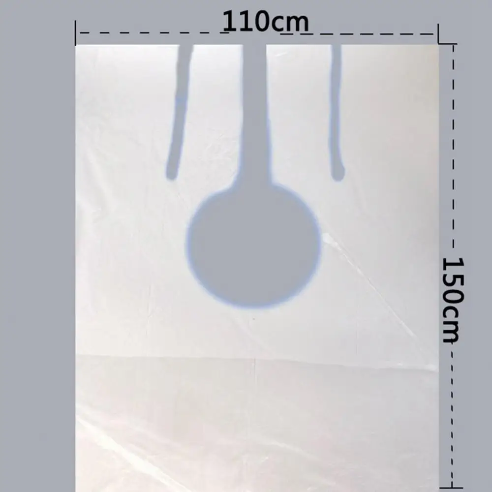 50 Pcs 150*110cm Disposable Barber Cape Hairdressing Apron Household Anti-staining Cape Waterproof Gown Hair Cutting Supplies 5