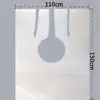50 Pcs 150*110cm Disposable Barber Cape Hairdressing Apron Household Anti-staining Cape Waterproof Gown Hair Cutting Supplies 5