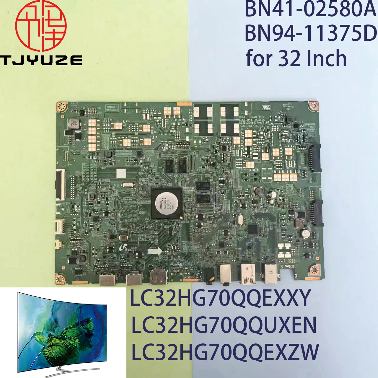 

BN41-02580A BN94-11375D 32 Inch TV Motherboard Working Properly for LC32HG70QQEXXY LC32HG70QQUXEN LC32HG70QQEXZW Main Board