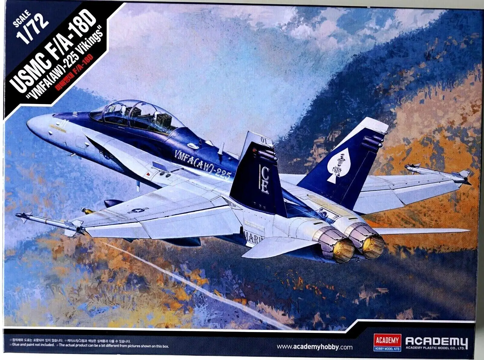 

Академия 12422 масштаб 1/72 F/A 18D HORNET набор моделей морских Пехов США