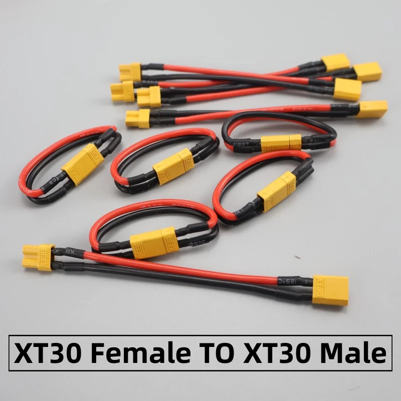 Câble Extension XT30 Mâle-Femelle 16AWG Silicone pour Drone FPV RC