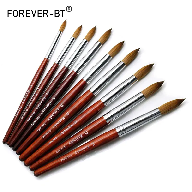Size 8 24 Kolinsky Acrylic Nail Brush Good Quality Nail Art Mink Brush