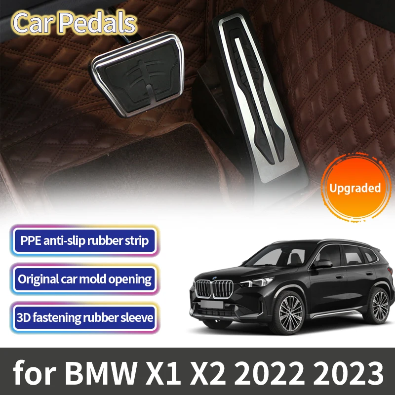 Pedales De Aluminio Para BMW IX IX5 2022 2023  Negros  Para Acelerador Combustible Freno Y Reposapies~p140242975