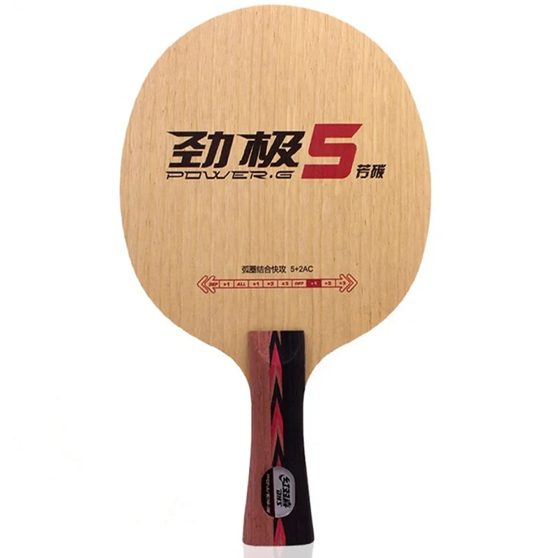 DHS PG5 PG5X POWER-G 5 PG 5 Table Tennis Blade (5+2 Arylate Carbon) ALC Racket Original DHS Ping Pong Bat dhs power pg6x new 5 2ac arylate carbon original dhs table tennis blade ping pong racket bat paddle