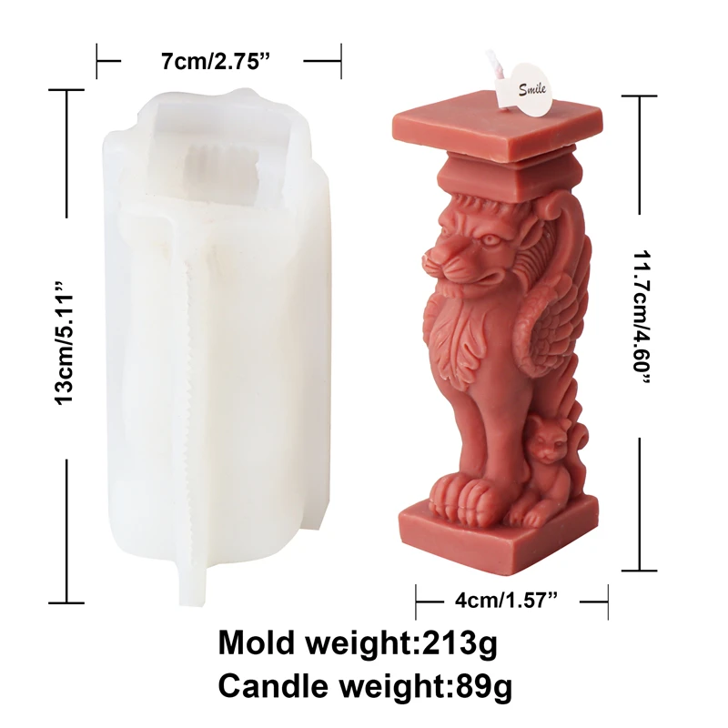 Lion column mold