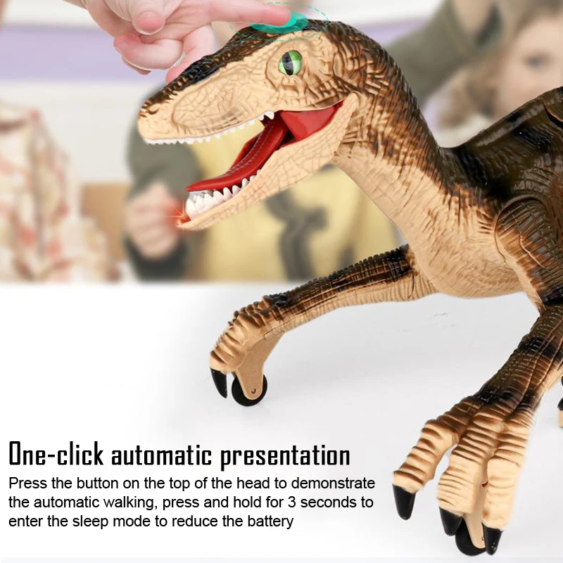 RC Dinosaur Walking Robot Toy For Kids Walk Flexibly Indoor And Outdoor For Christmas, Halloween, And Thanksgiving