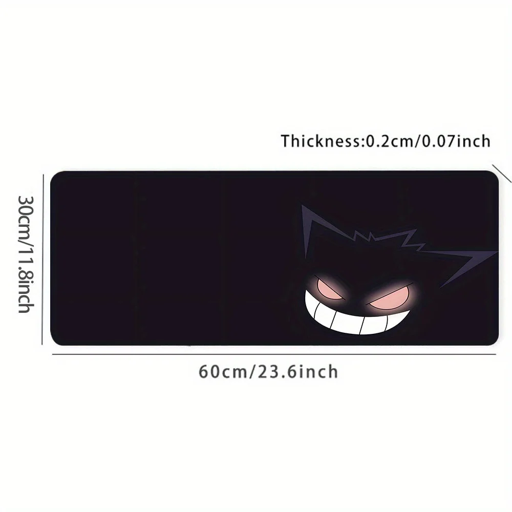 Horrible Cartoon Monster Pattern Large Gaming Mouse Pad E-Sports Office Desk Mat Keyboard Pad Non-Slip Computer Mouse Mat 6