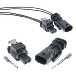 1 Set 2 Pin 1-1718643-1 1-1703498-4 4F0973702 1-1703498-3 Automobile Urea Mercury Sensor Nozzle Plug Cable Socket for VW BMW