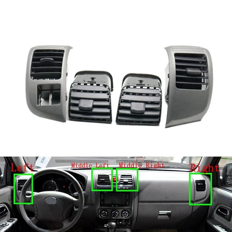 Car Dashboard Air Condition Air Outlet Conditioner Cool Warm Refresh Vent Kits for Great Wall Wingle 3 Wingle 5