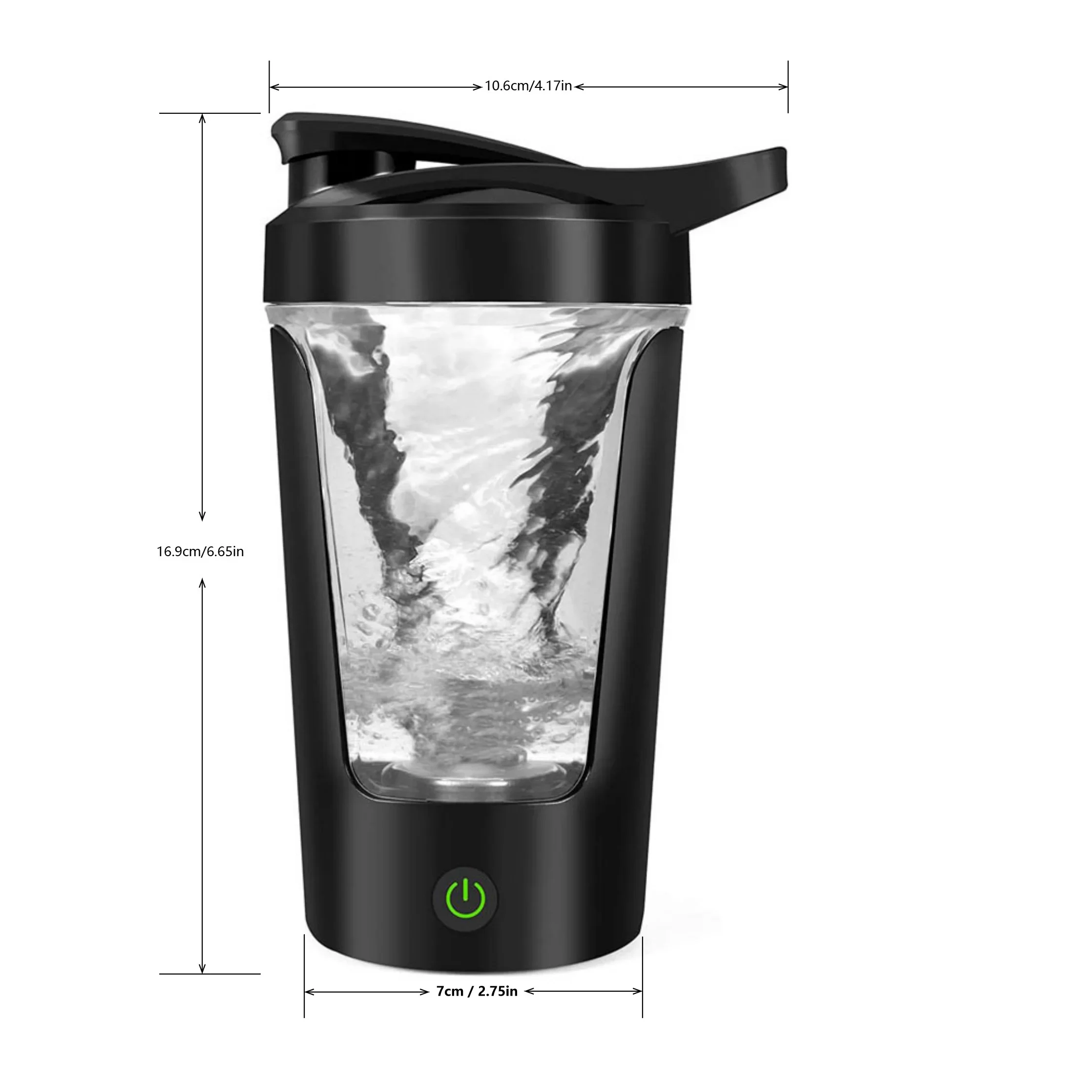 450ml Blenders Cup Electric Mixing Cup Portable Protein Powder Shaker Bottle Mixer For Travel Home Office Kitchen Tools 6