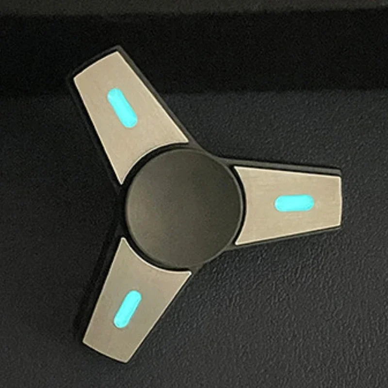 Fidget Spinner Stress Relief Toy Stainless Steel Spinning Top Gyroscope Luminous EDC