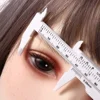 Portable 80mm Plastic Eyebrow Measuring Vernier Caliper Tattoo Microblading Caliper Ruler Permanent Makeup Measurement Tools 5