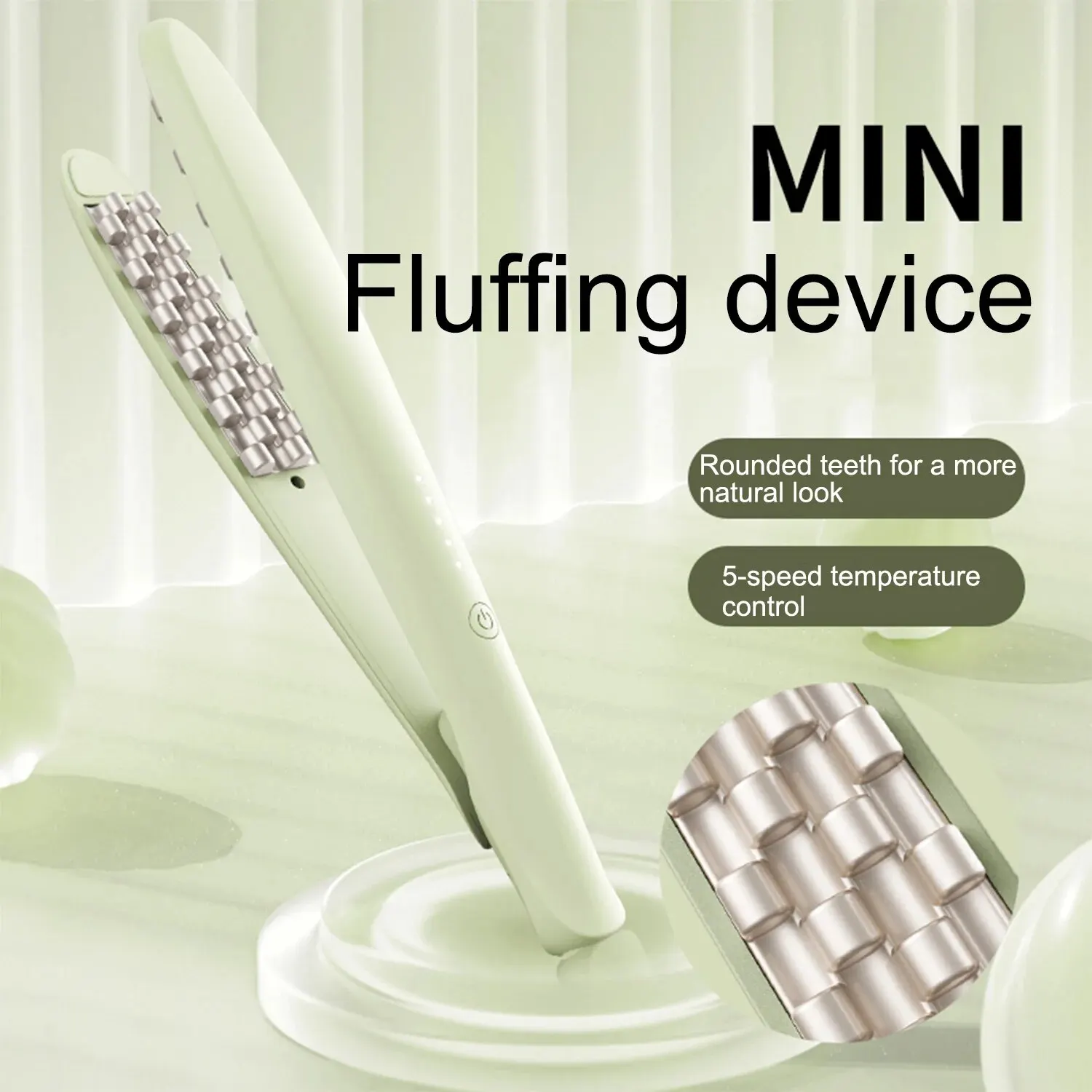 Hair Straightener Curling Stick Mini Curling Wand Flat Iron Hair Straightener Fast Warming Intelligent Power Off Ceramic Flat Iron for Hair Styling