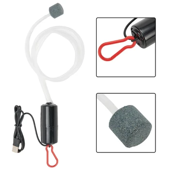 수족관 산소 공기 펌프 음소거 USB 산소 발생기, 어항용 휴대용 공기 압축기 통풍기, 조용한 수족관 액세서리, 4 색