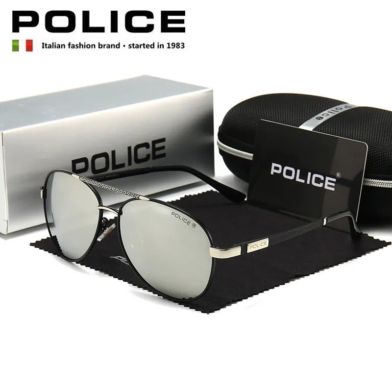 

POLICE High End Brand Fashion Modeling Outdoor Fishing Sunglasses Men Driving Sports Rays SunGlasses Polarized 618 Light