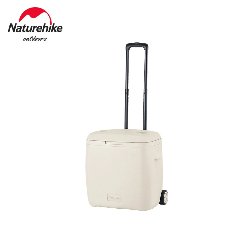 

Naturehike Cooler Box 48H Trolley Type Antibacterial Insulated Box 28L 38L Portable Fishing Cooler Outdoor Camping Ice Box