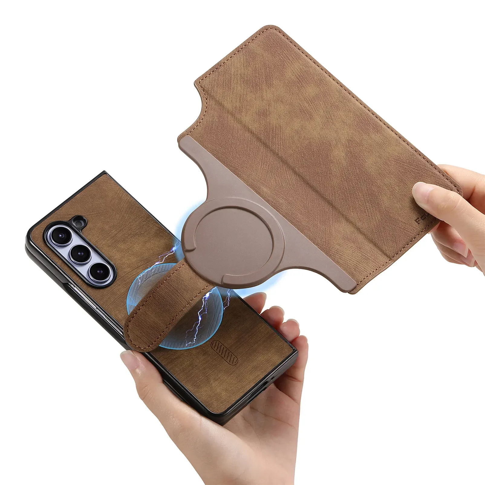 2-in-1 Detachable Wallet Flip Case with Magnetic Cover