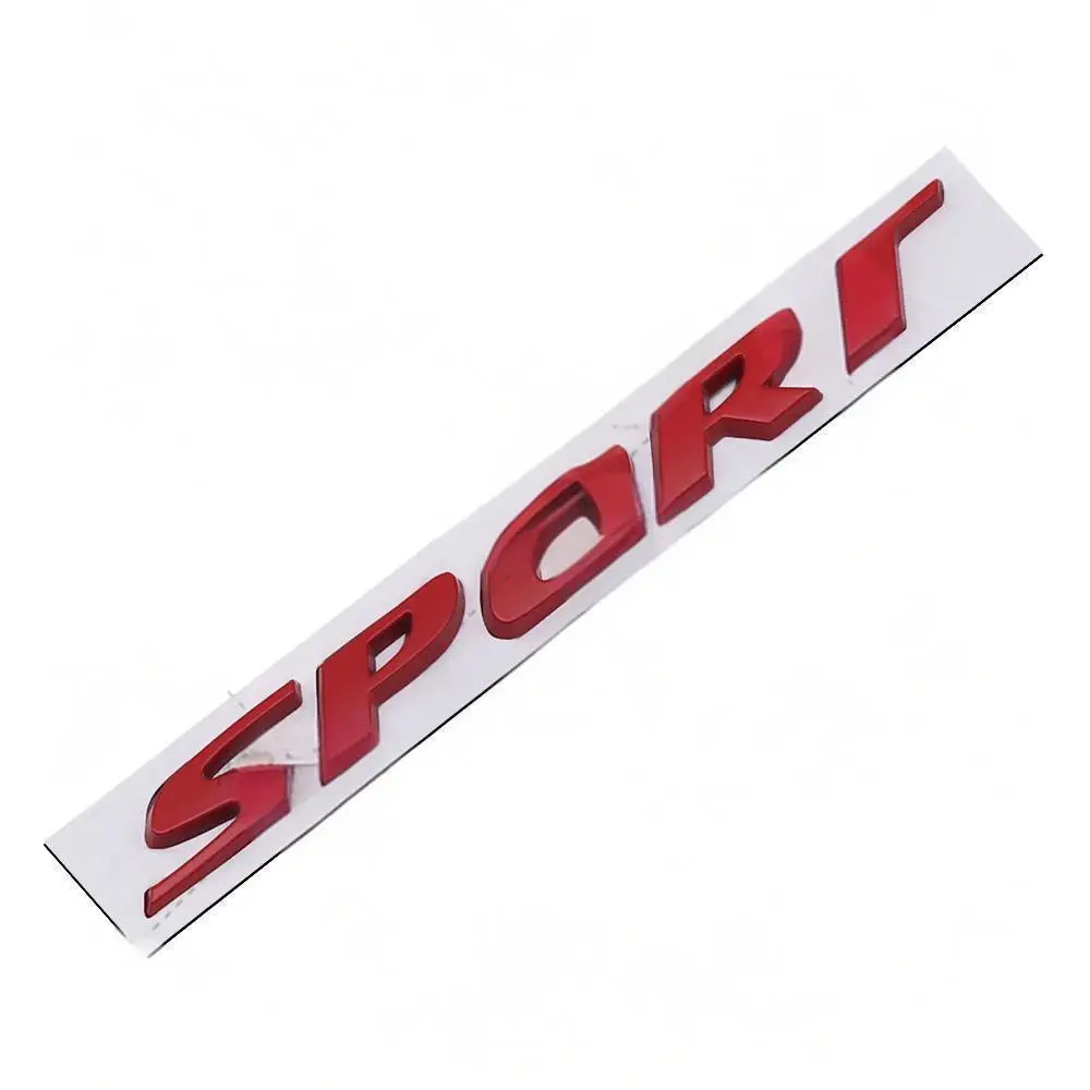 3D Metall Auto SPORT Buchstaben Emblem Abzeichen Logo Aufkleber Heckklappe Kotflügel Seitendekor Universelle Auto-Außendekoration Zubehör – Detail 5