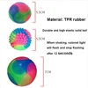 Fun Pet Toys Small Dog Flash Ball Dog Toys Ball TPR Three Color Glowing Elastic Ball Dog Training Throwing The Ball Dogball 6