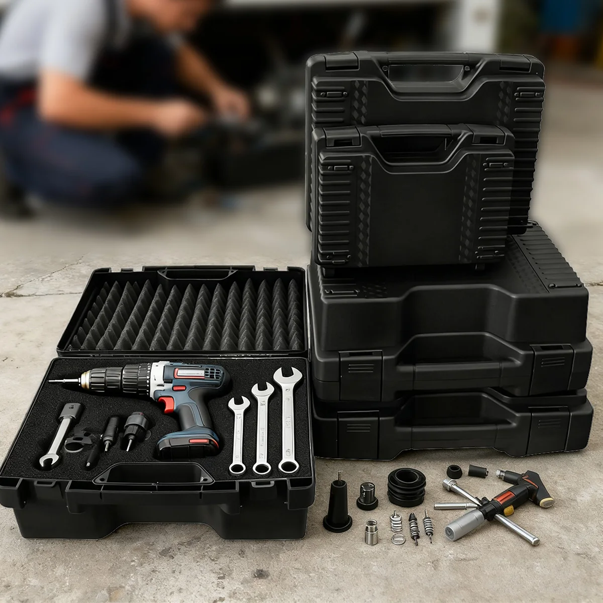 Pales d'hélices en fibre de carbone montées sur un drone, prêtes pour un vol stable et performant.