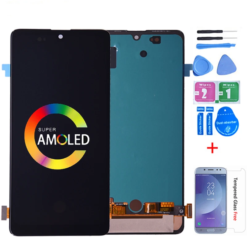 

Super Amoled для Samsung Galaxy A71 2020 A715 ЖК-дисплей с сенсорным экраном дигитайзер в сборе SM-A715F/DS SM-A715F/DSN LCD