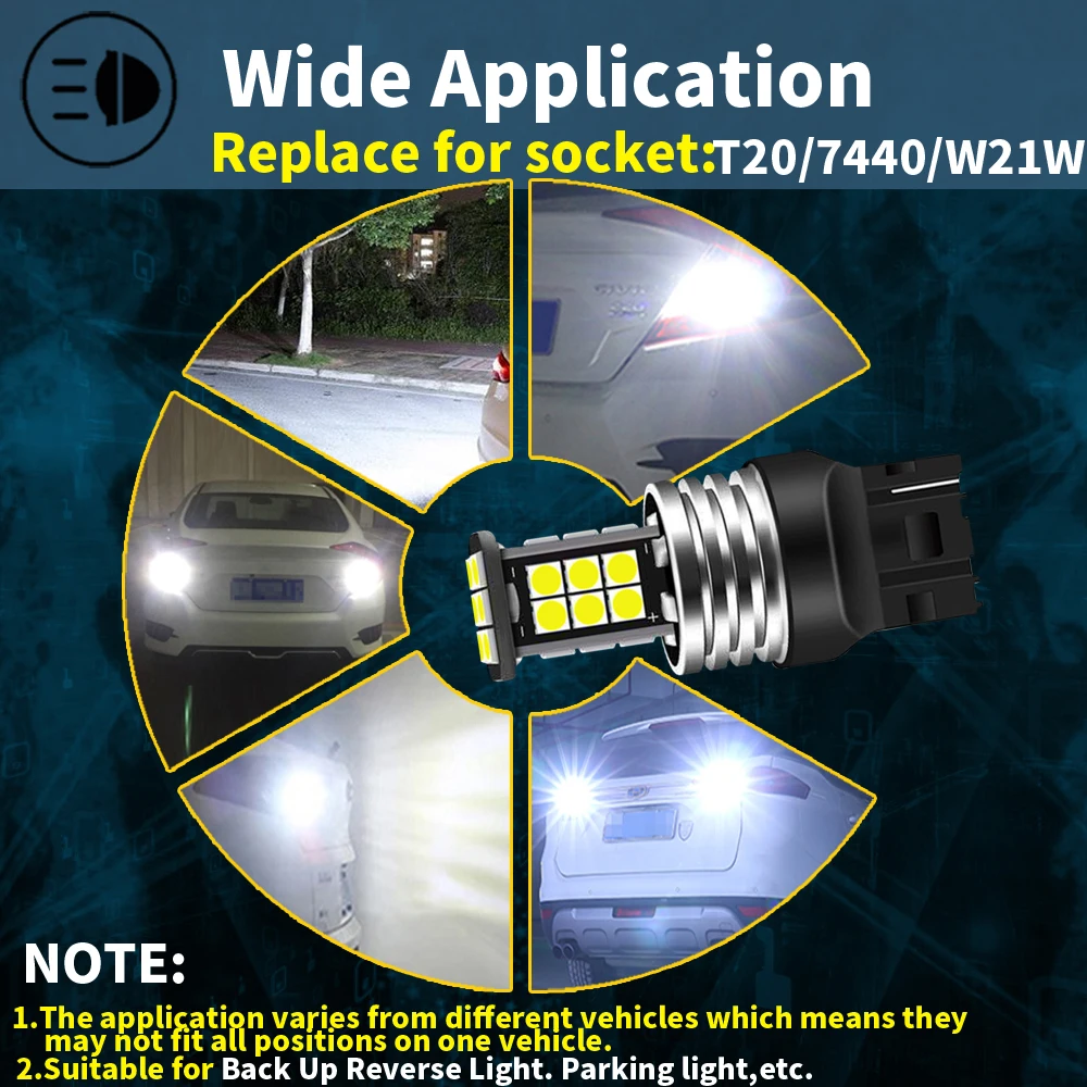 LED  Ʈ   , W21W 7440 T20 ĵ, Ű  1998-2017 SX4 2006-2010 Ÿ ȣ 12V  , 2 