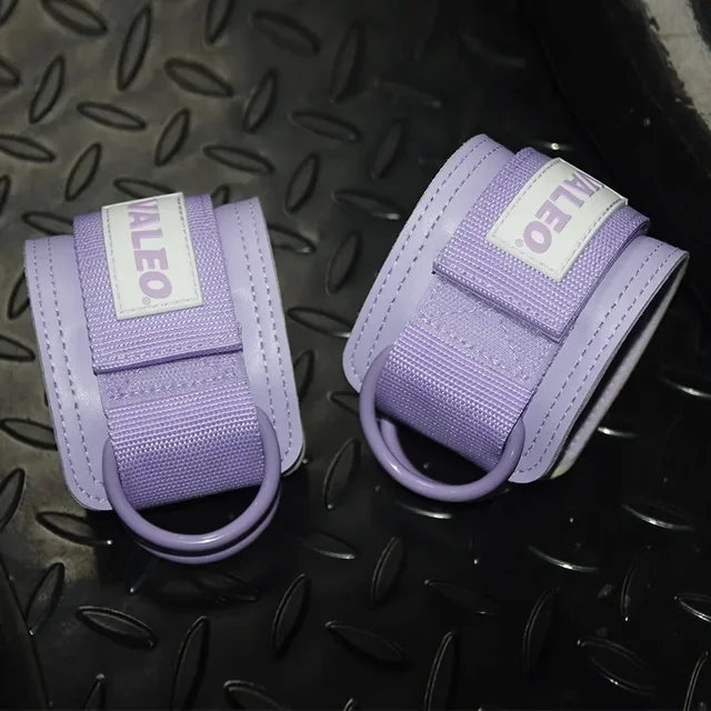 1Pcs Leather Fitness Ankle Straps Adjustable D-Ring Foot Support Cuffs Gym Leg Strength Workouts Pulley Buckle Sports Feet Guard 5