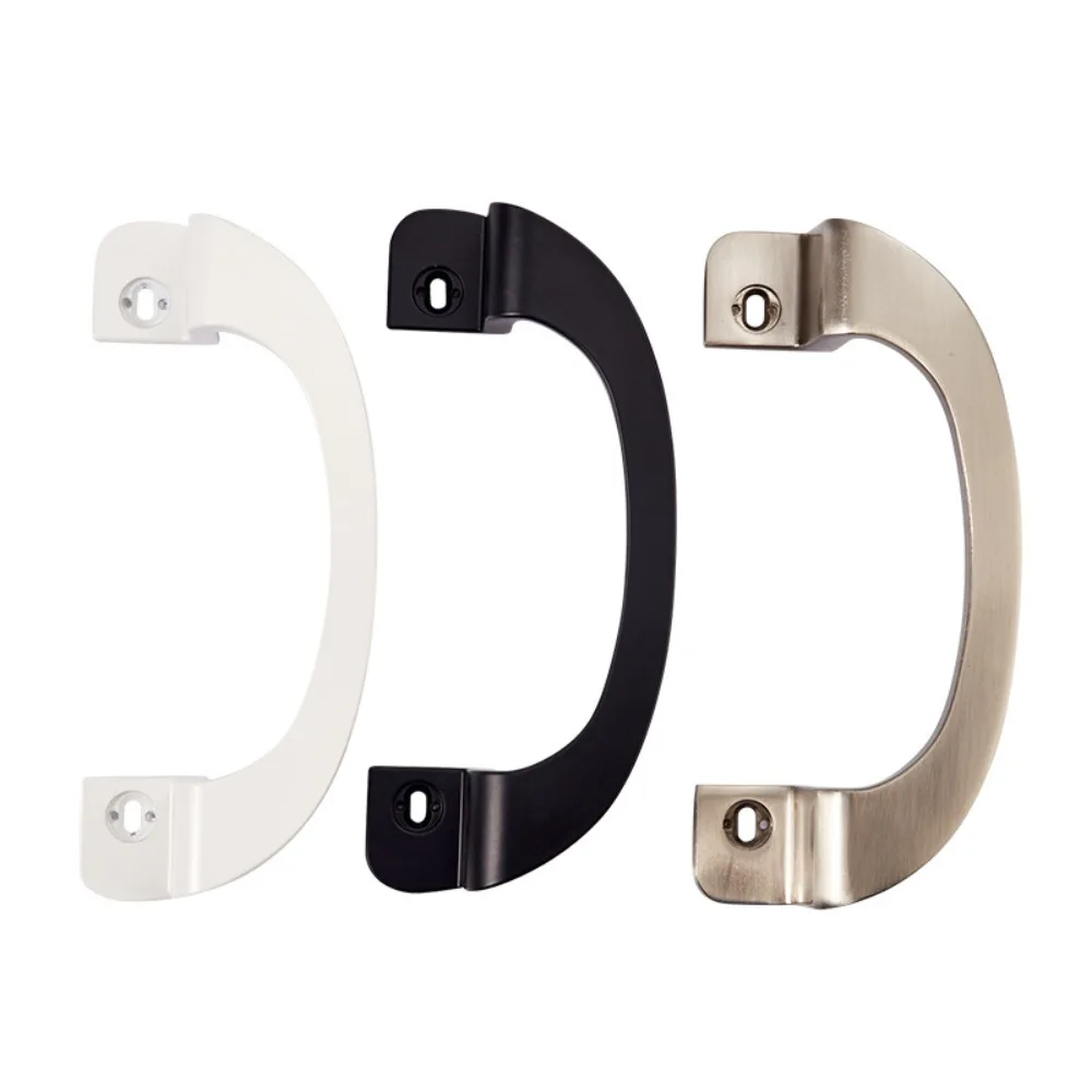 Fashion Aluminium Alloy Sliding Door Handle Punch-free Multifunctional Furniture Knobs Drawer Pull Handles Hardware