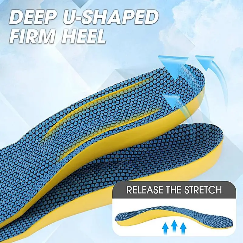 Comfort Insoles For Flats Casual Shoes Inserts Arch Support Insoles Shoe Inner Soles For Work Athletic And Hiking Shoes