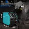 Plasma Cutter 80 Amps Pilot Arc Plasma Cutter Machine Digital Screen Display Dual Voltage 110/220V Plasma Cutting Machine 4