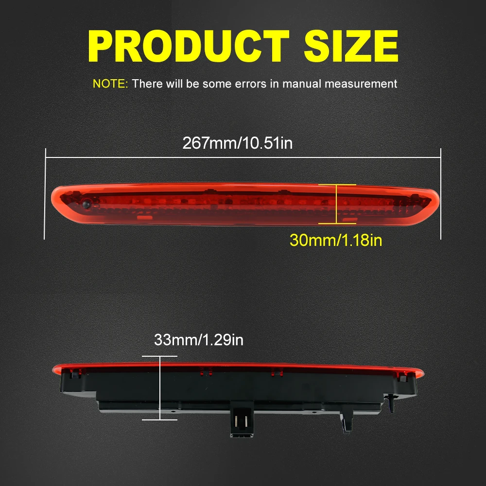 Terza Luce Stop LED Per Fiat Punto - 51974522, 51722247 - Impermeabile, Facile Installazione - Foto 6