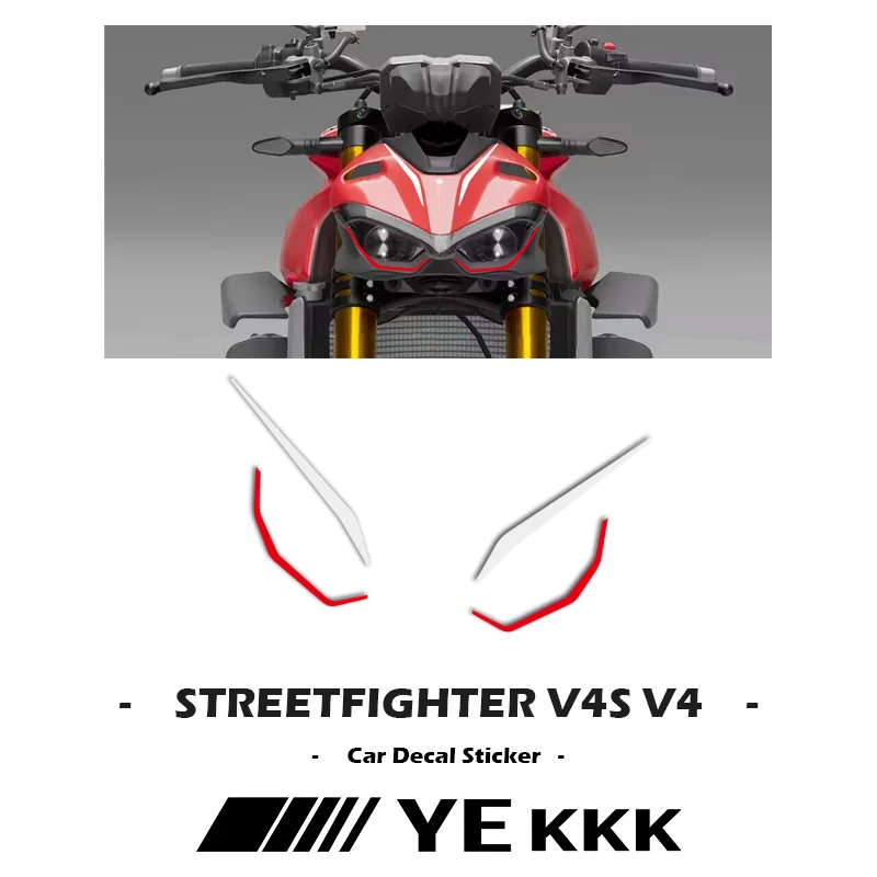 Per Ducati Streetfighter V4 V4S Sp2 V2 Adesivo Per Carenatura A Conchiglia Anteriore Linea Di Decalcomanie Scava Fuori Linee Personalizzate Streetfigh
