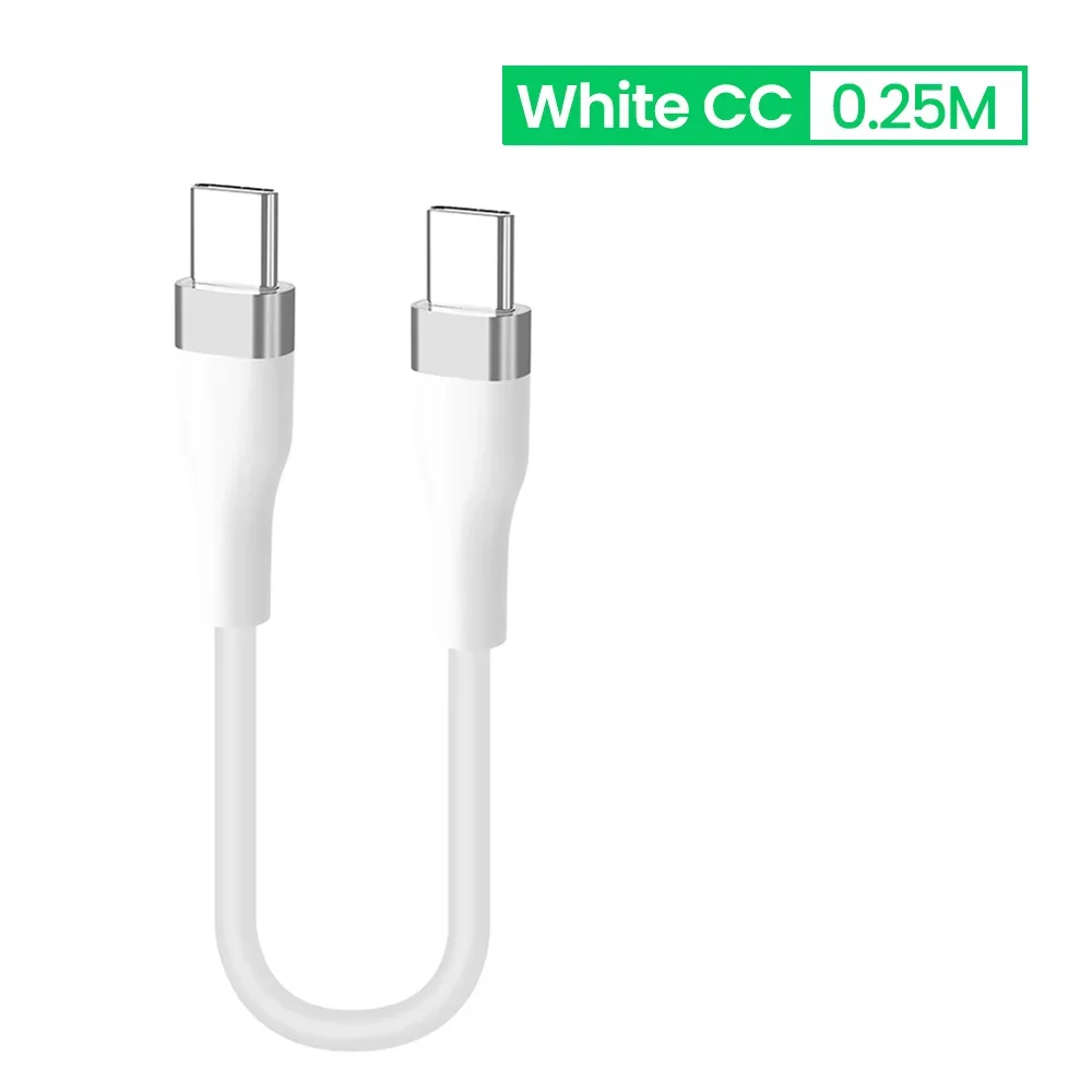 ตัวเลือกสินค้า สั้น 25 ซม.50 ซม.ประเภท C ถึงสาย USB C Fast CHARGING สําหรับ iPhone 15 16 Xiaomi Samsung Huawei แล็ปท็อป Power Bank USB C ข้อมูลสาย