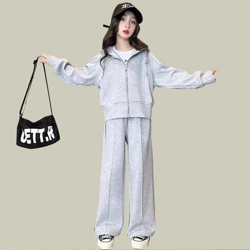 Veste et pantalon de survêtement d'entraînement à double fermeture