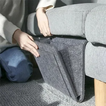 Organizzatore da appendere per lettino, tasche portaoggetti in feltro per divano, comodino, telecomando, giocattoli, soluzione portaoggetti per cameretta
