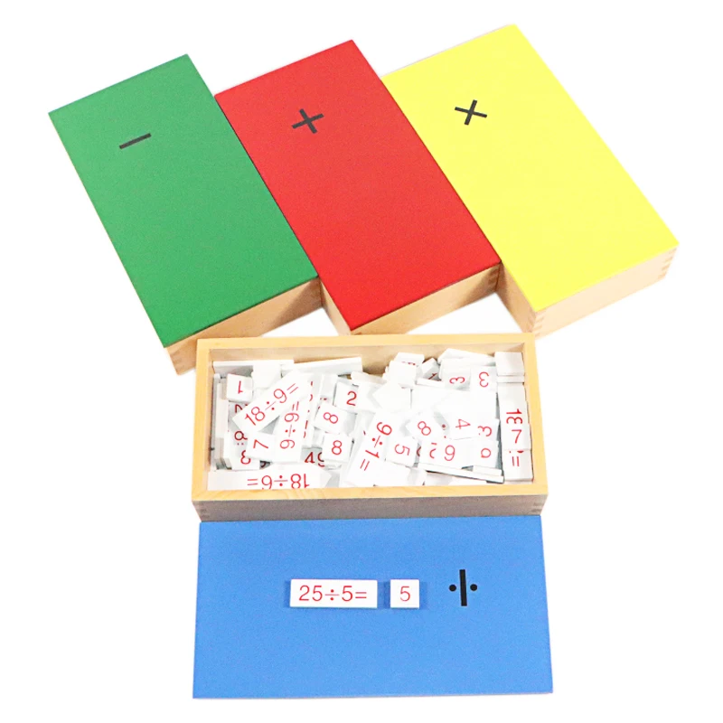Baby Toy Montessori Math Arithmetic Board Wood Toys for Kids Montessori Educational Equipment for Tables of Arithmetic Exercises 3