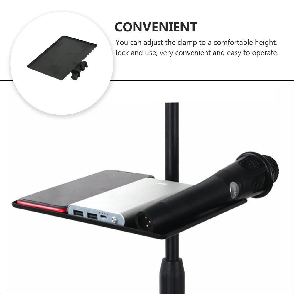 Universal Sound Card Tray Iron Clamp Microphone Stand Tabletop Tripod Shelf Speaker Clamp-On Mic Stand Speaker Tray,microphone stand,microphone mount clamp