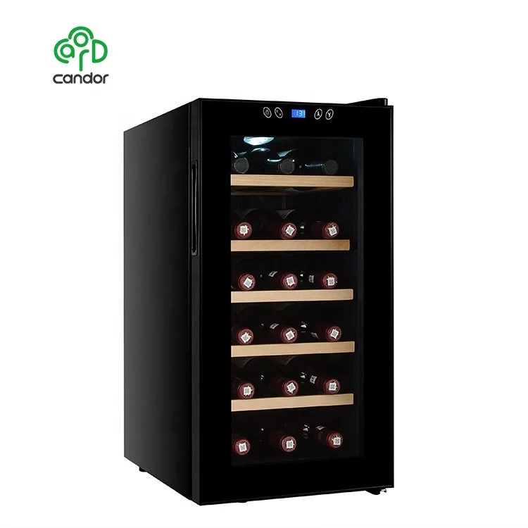 18 bottles small wine fridge Glass Door Mini Wine Cellar Fridge Single Zone Electric Wine Refrigerators For Sale