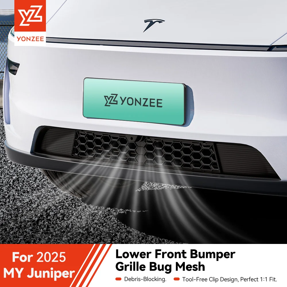 YZ Car Anti-insect Front Mesh Grille Mesh for Tesla Model Y/YL Juniper 25-26 Air Inlet Vent Cover Grille Guards Protector Cover