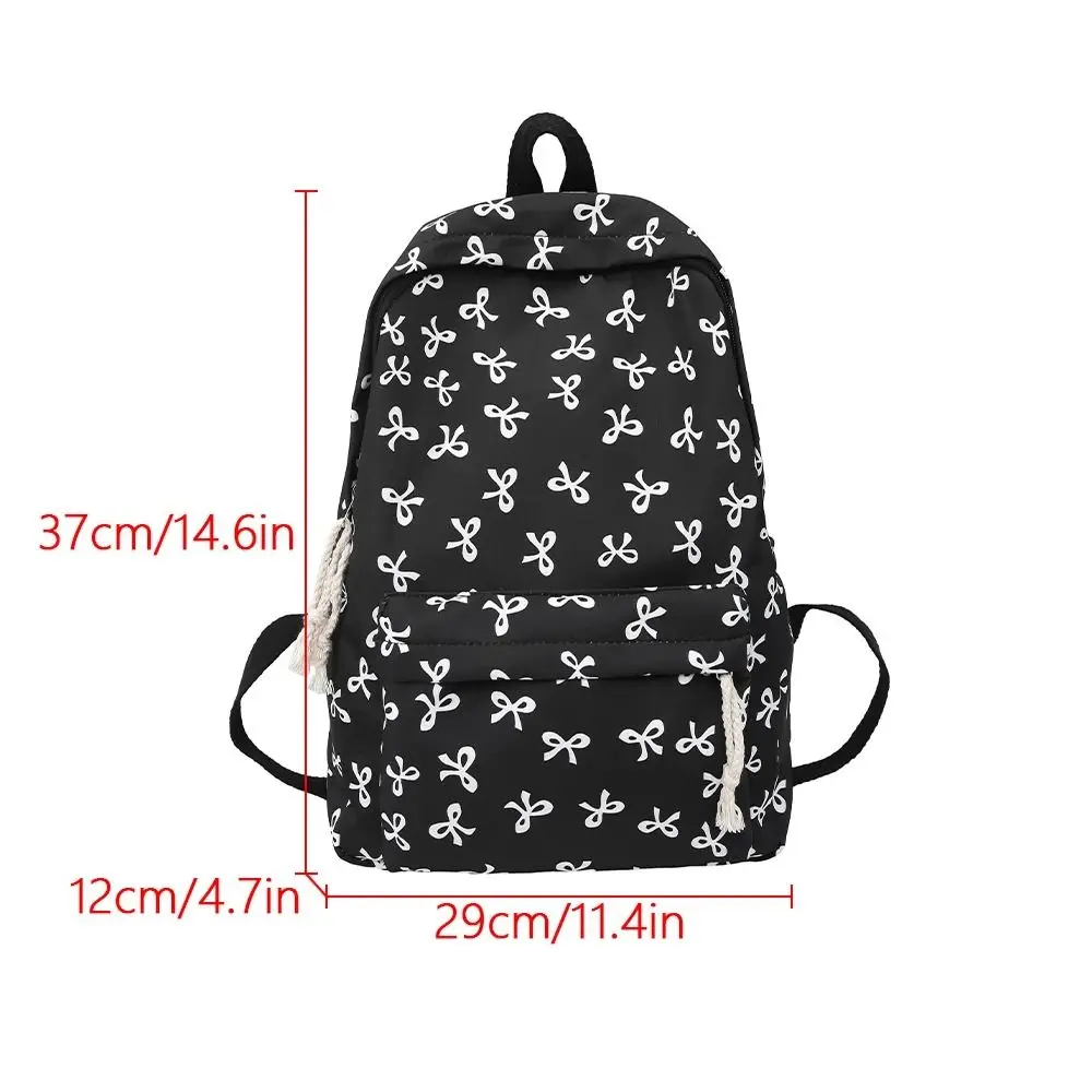 1Pcs New Lightweight Bow Backpack Nylon Cute Students School Bag Large Capacity Storage Bag for Girls 6