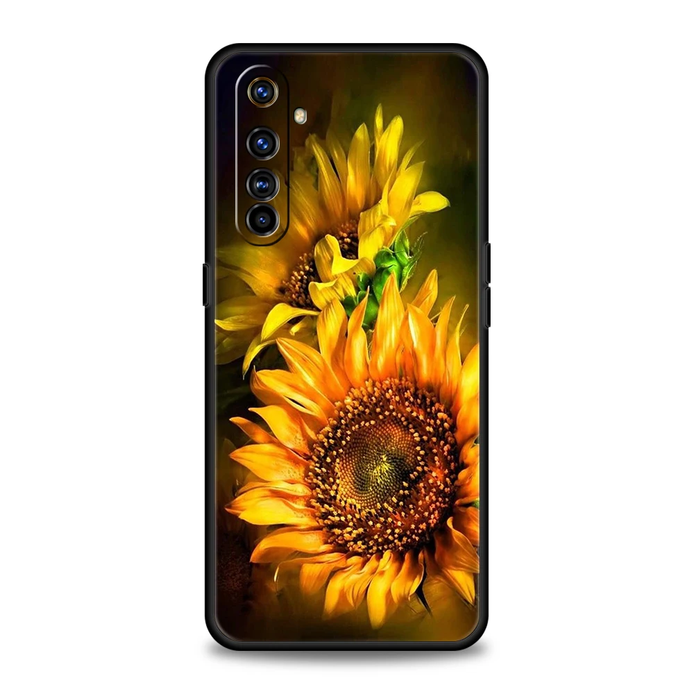 Sunflower Shockproof Silicone Phone Case – Durable TPU Protective Cover