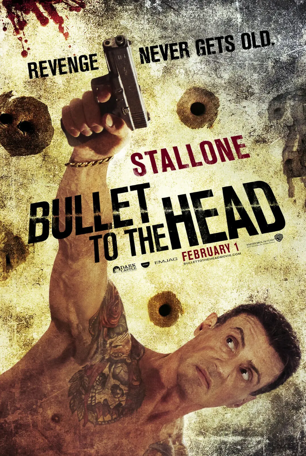 

Bullet To The Head Movie Art Picture Print Silk Poster Home Wall Decor