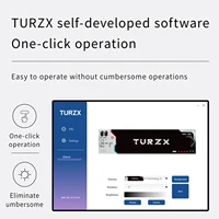 TURZX 9.2 Inch USB Secondary Screen for Computer Chassis 1920*462 IPS LCD Type-C Display CPU RAM GPU HDD FPS Weather Monitor 4