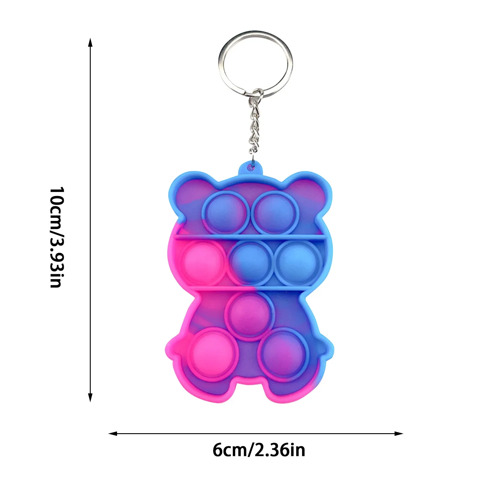 mochis squishy toys Cheap Mini Push Bubble Sensory Fidget Toys Keychain Simple Dimple Squishy Anti Stress Reliever For Adult Kids Popeit Fidget Toy squeezy toys Squeeze Toys