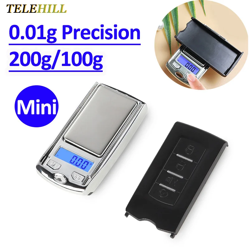 

Цифровые карманные мини-весы, точность 200 г/100 г, дисплей с подсветкой