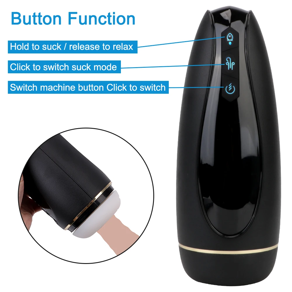 Elektrischer Masturbator Für Männer Mit Realistischer Textur_voghion.com