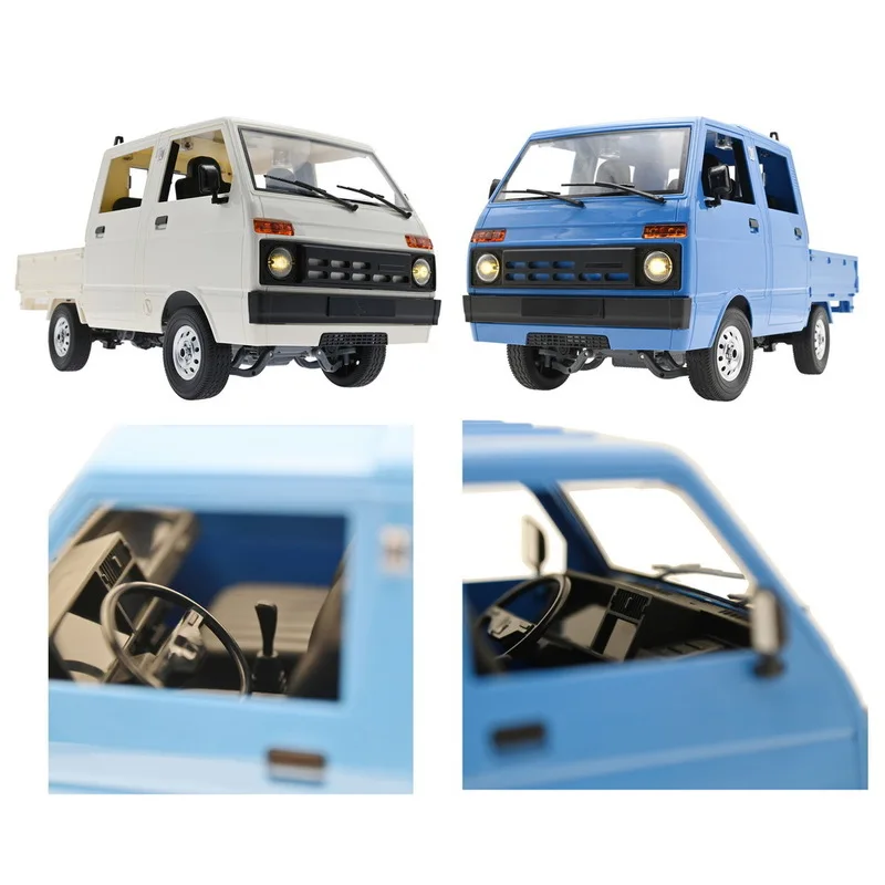Wpl Naughty Dragon 1:10 Full Scale Tianjin Dafa T110 Rear Drive Double Row Cargo Card Remote Control Toy D32 Children'S Toy Gift 3